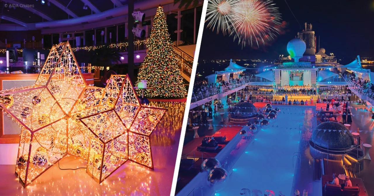 Weihnachten und Silvester an Bord von AIDA beziehungsweise Mein Schiff