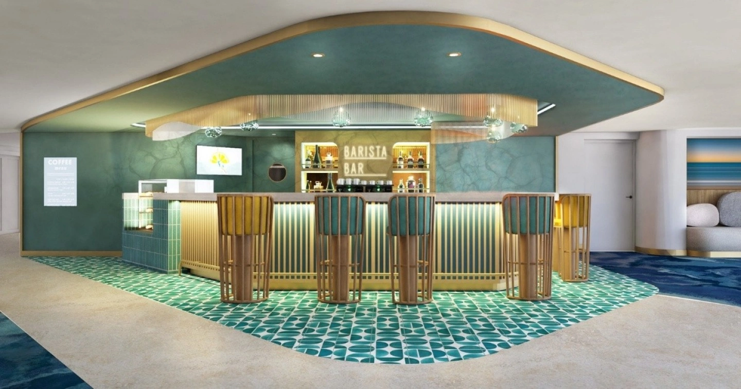 Rendering der Barista Bar Mein Schiff Flow.