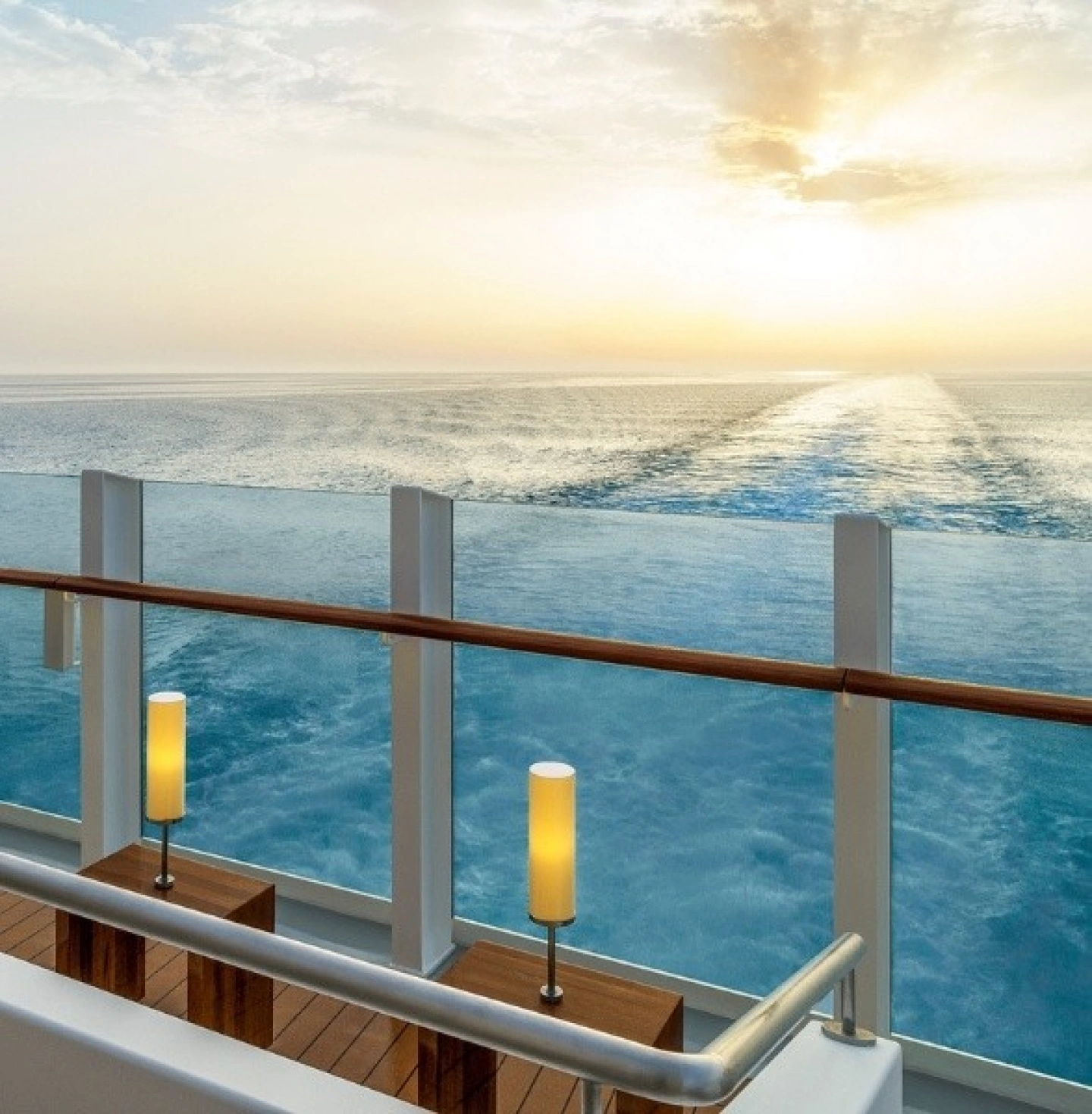 Heckblick von AIDA Schiff