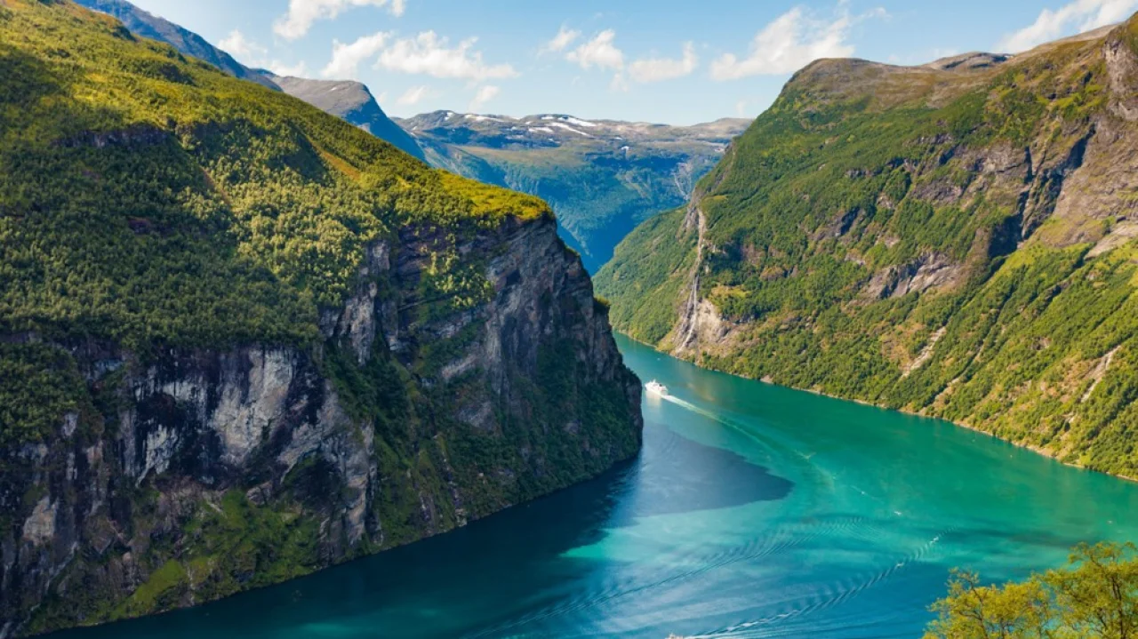 Hafenbild Geiranger (Geirangerfjord)