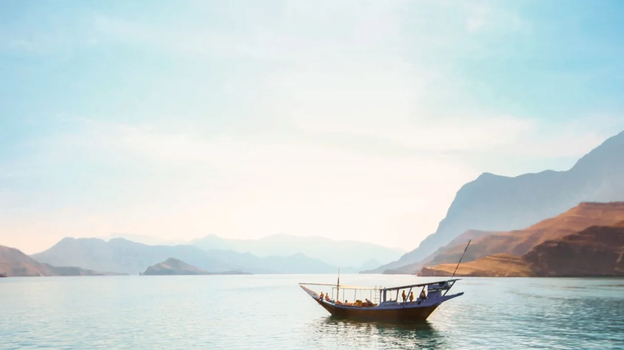 Hafenbild Khasab (Oman)