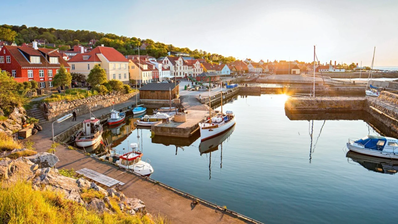 Hafenbild Rønne (Bornholm)